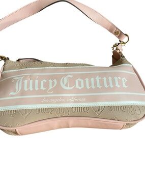 Juicy Couture Blush Pink and Beige Shoulder Bag